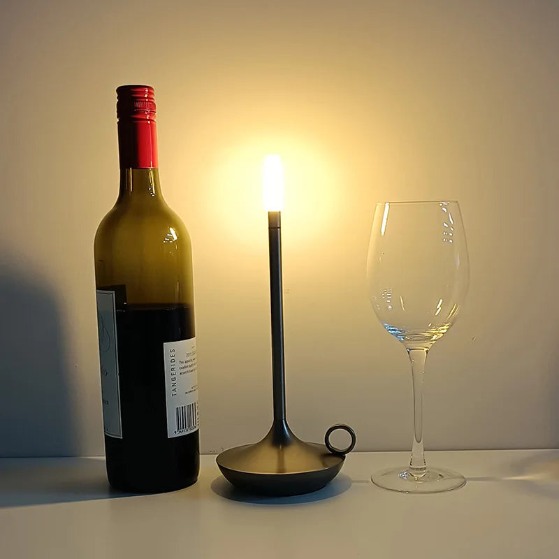 Genopladelig LumaCove Stearinlys-Stil LED Bordlampe Minimalistisk