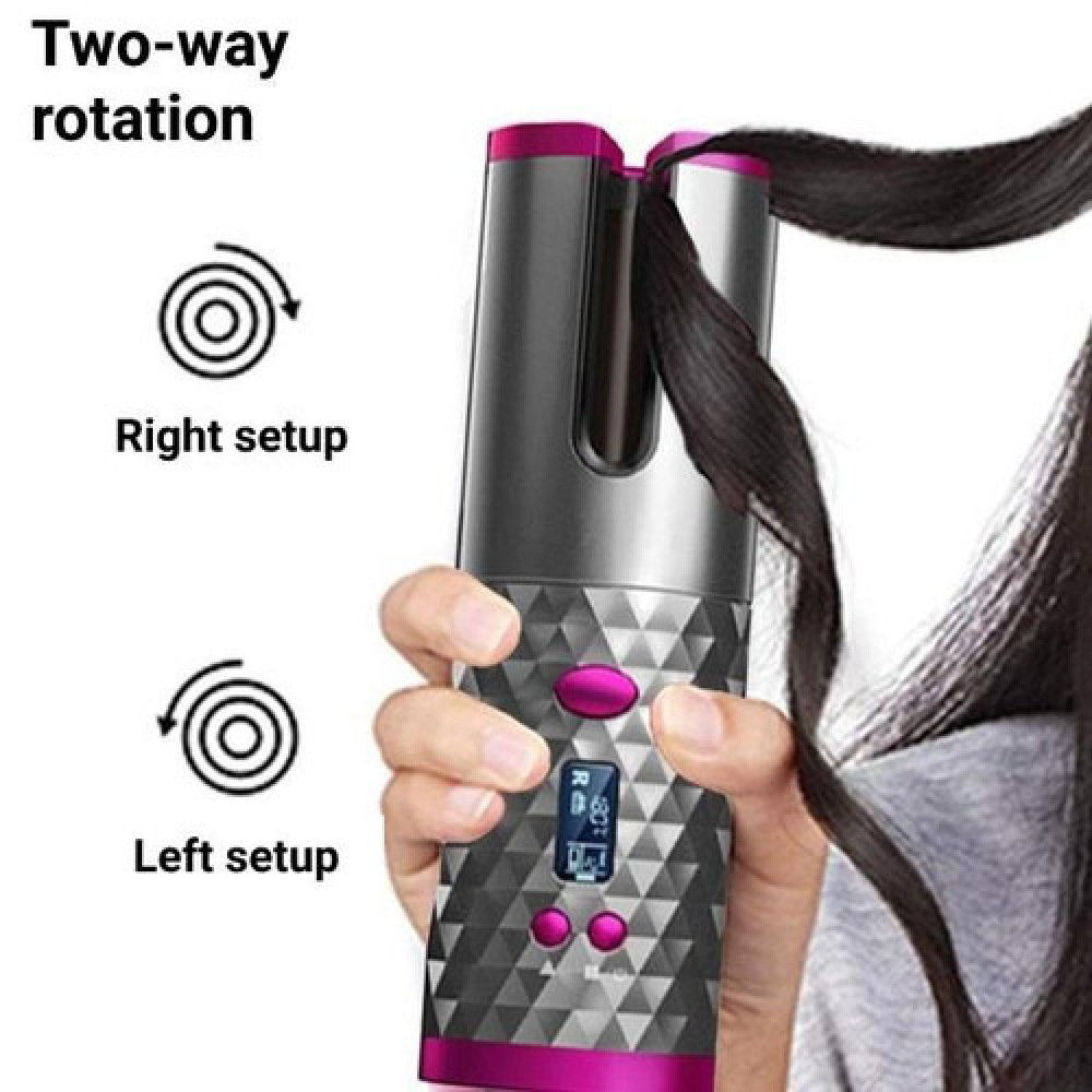 Vellara Rotating Curling Iron with Ceramic and Heat Control | Lersk