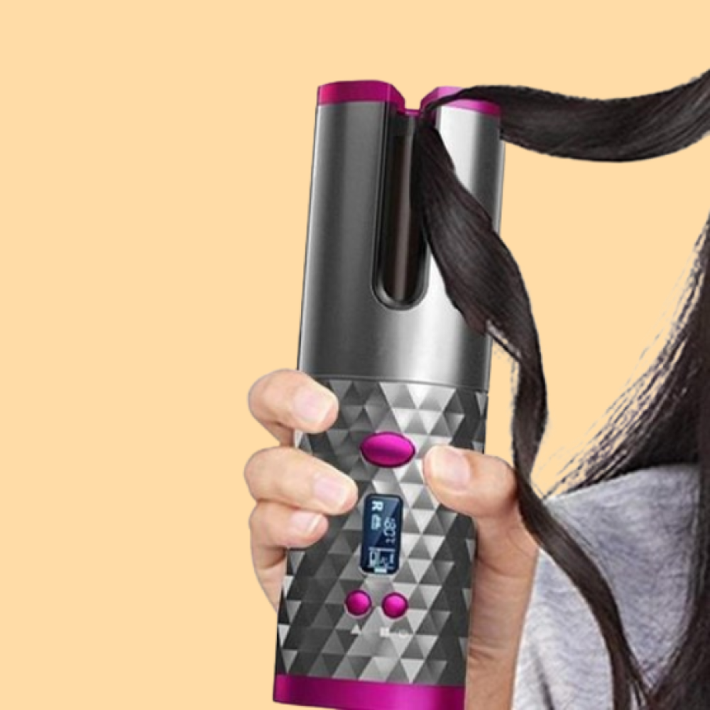 Vellara Rotating Curling Iron with Ceramic and Heat Control | Lersk
