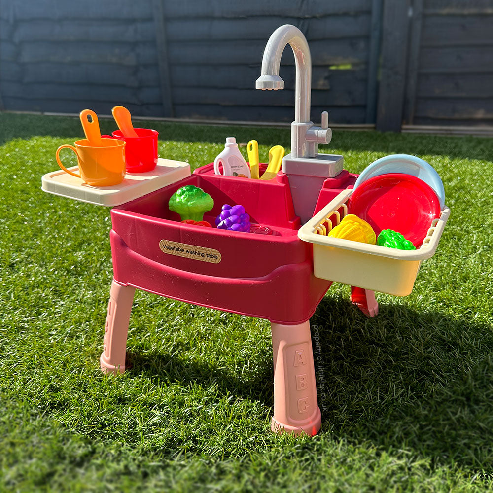 Lavandino da Terra SproutPlay per Bambini per Divertimento con l'Acqua Indoor e Outdoor | Lersk