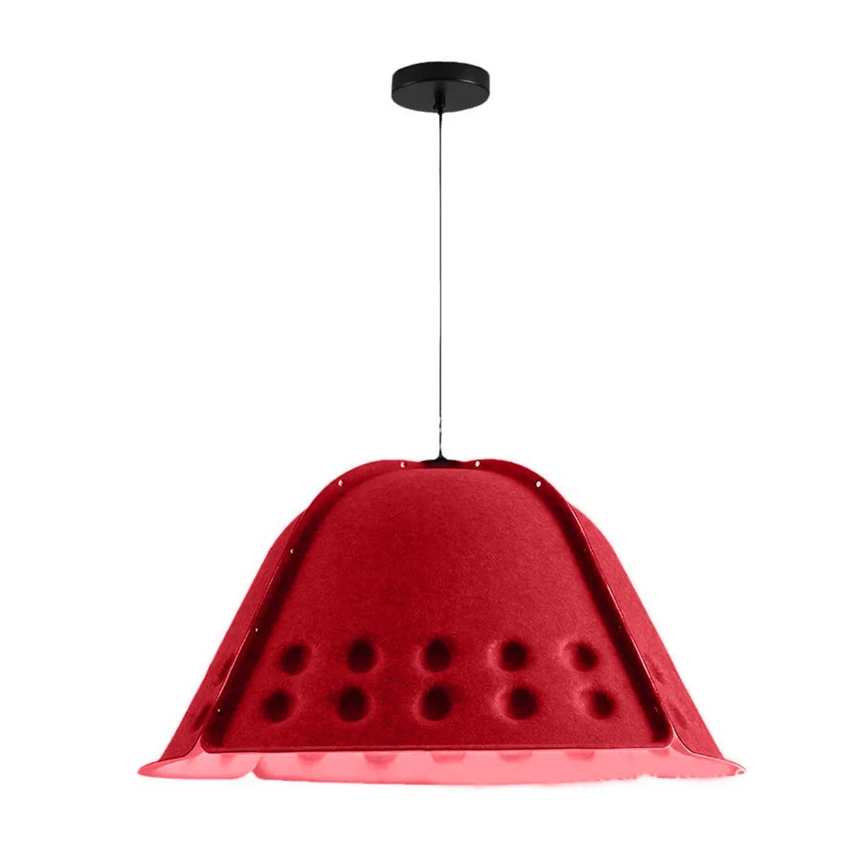 Clock Shaped Hot Pressed Acoustic Pendant Light | Lersk