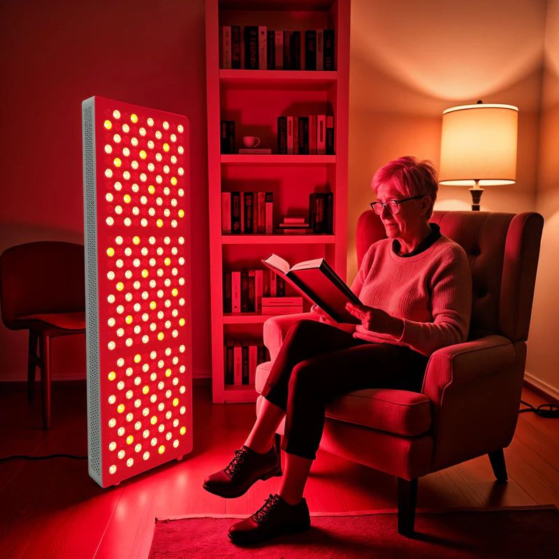 Celotělový infračervený červený světelný panel s nastavitelnými držáky pro domácí wellness | Lersk
