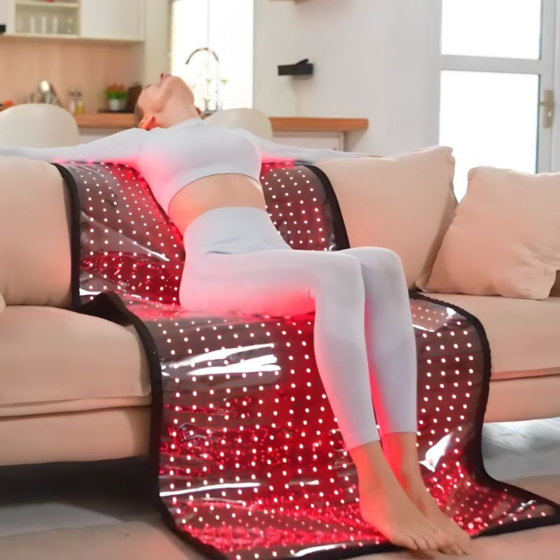 Mata do terapii światłem czerwonym z pełnym pokryciem ciała 1280 diod LED 660nm 850nm do domowego wellness | Lersk