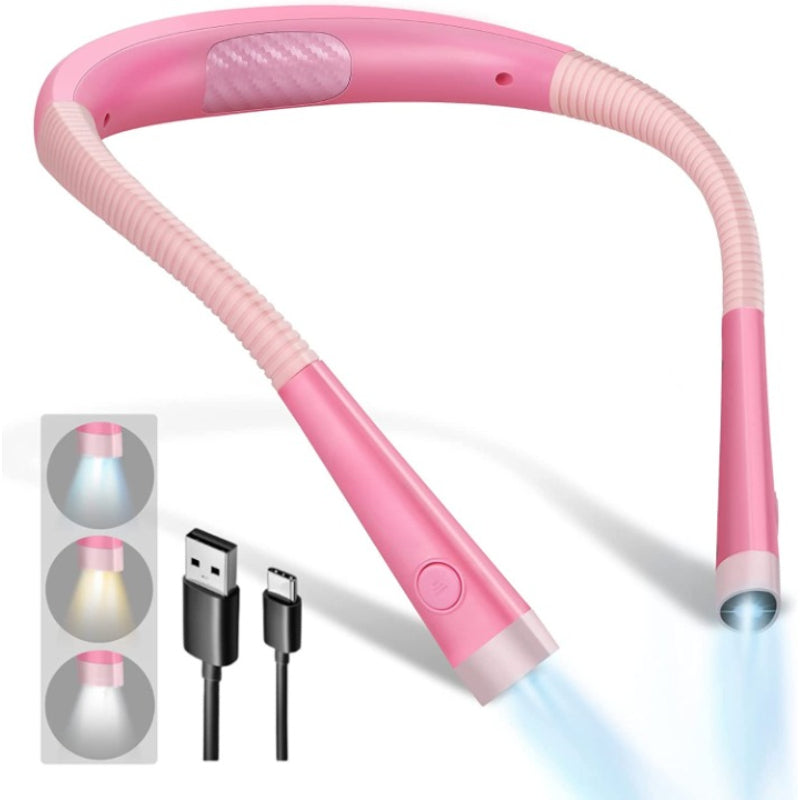 Ergonomisk læselampe med batteri Justerbar LED-halslampe Læselampe ergonomisk | Lersk