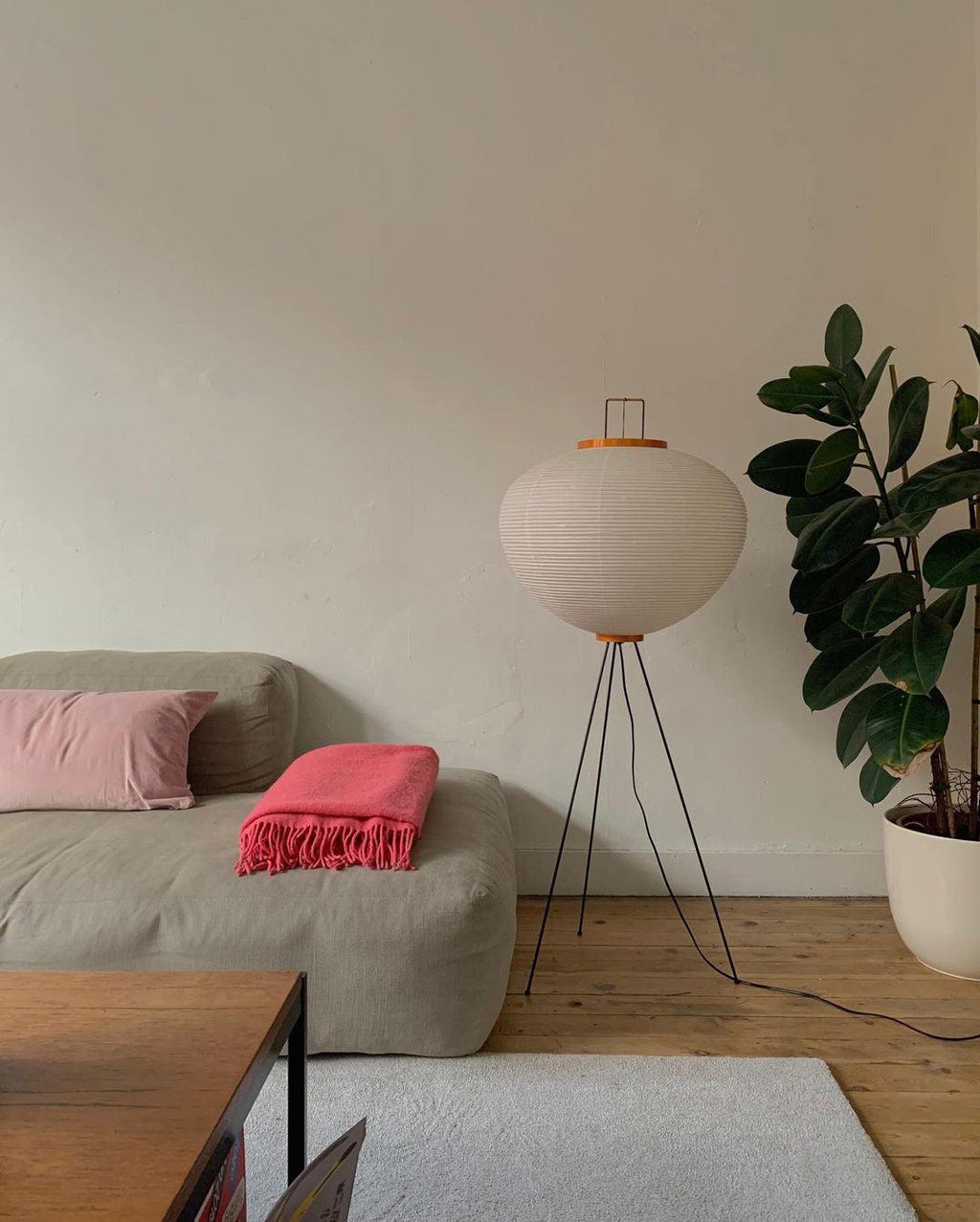 Kazumi Rice Paper Floor Lamp by Petprovac Soft Ambient Glow | Lersk
