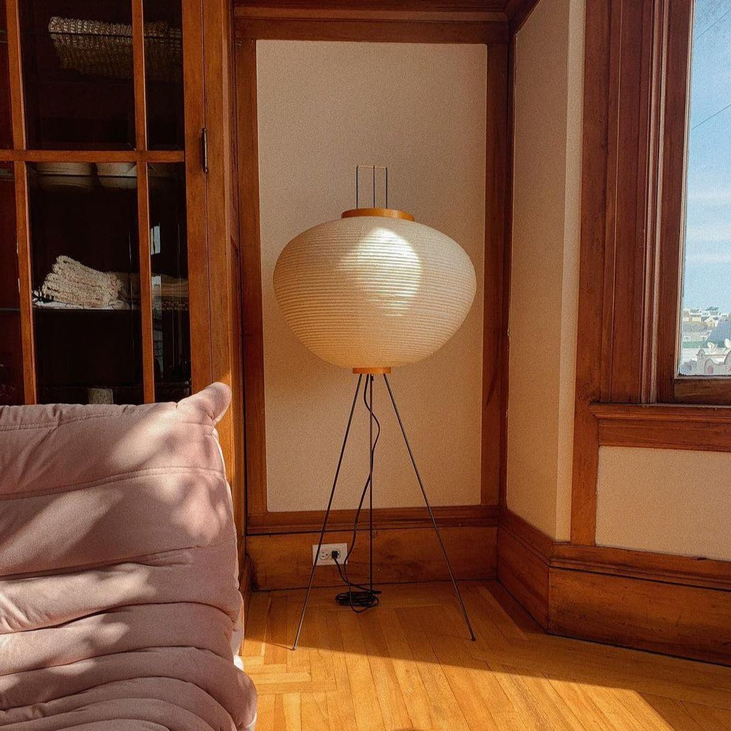 Kaze Rice Paper Floor Lamp - Japanese-Inspired Ambient Glow | Lersk