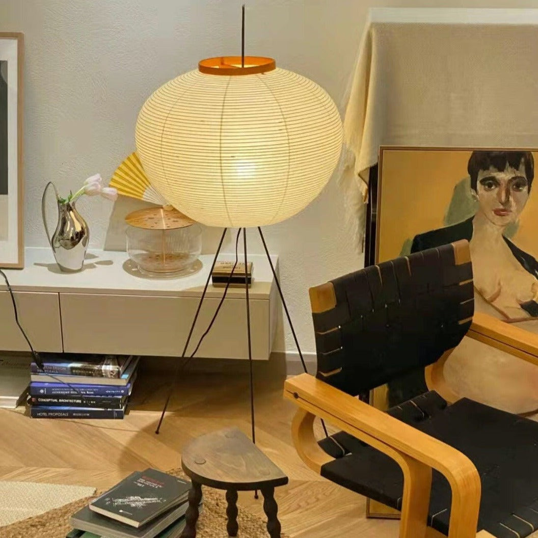 Kaze Rice Paper Floor Lamp - Japanese-Inspired Ambient Glow | Lersk