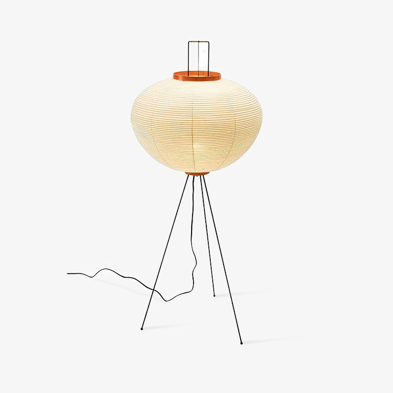 Hikaru Rispapir Gulvlampe Blødt Stemningslys Minimalistisk | Lersk