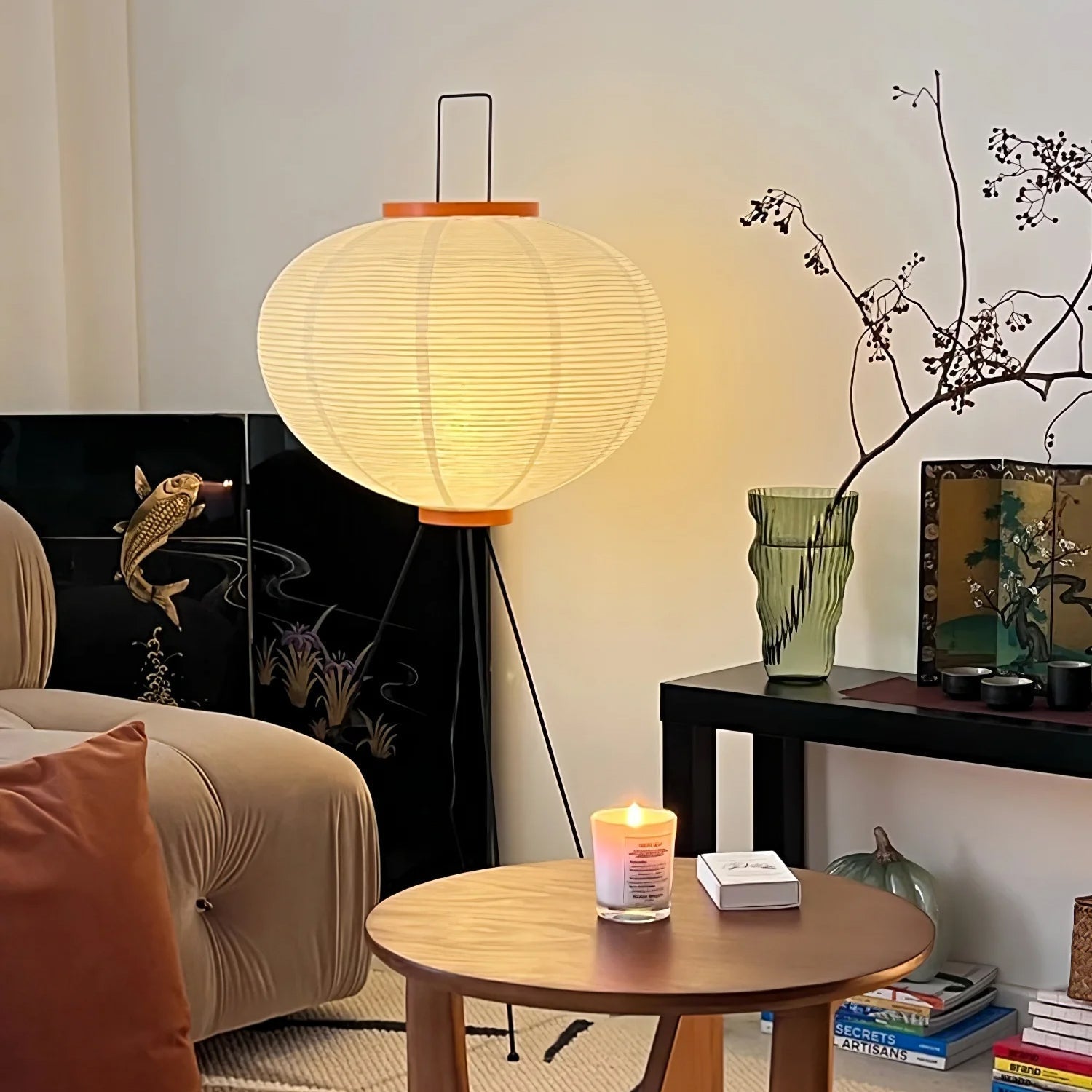 Kaze Rice Paper Floor Lamp - Japanese-Inspired Ambient Glow | Lersk