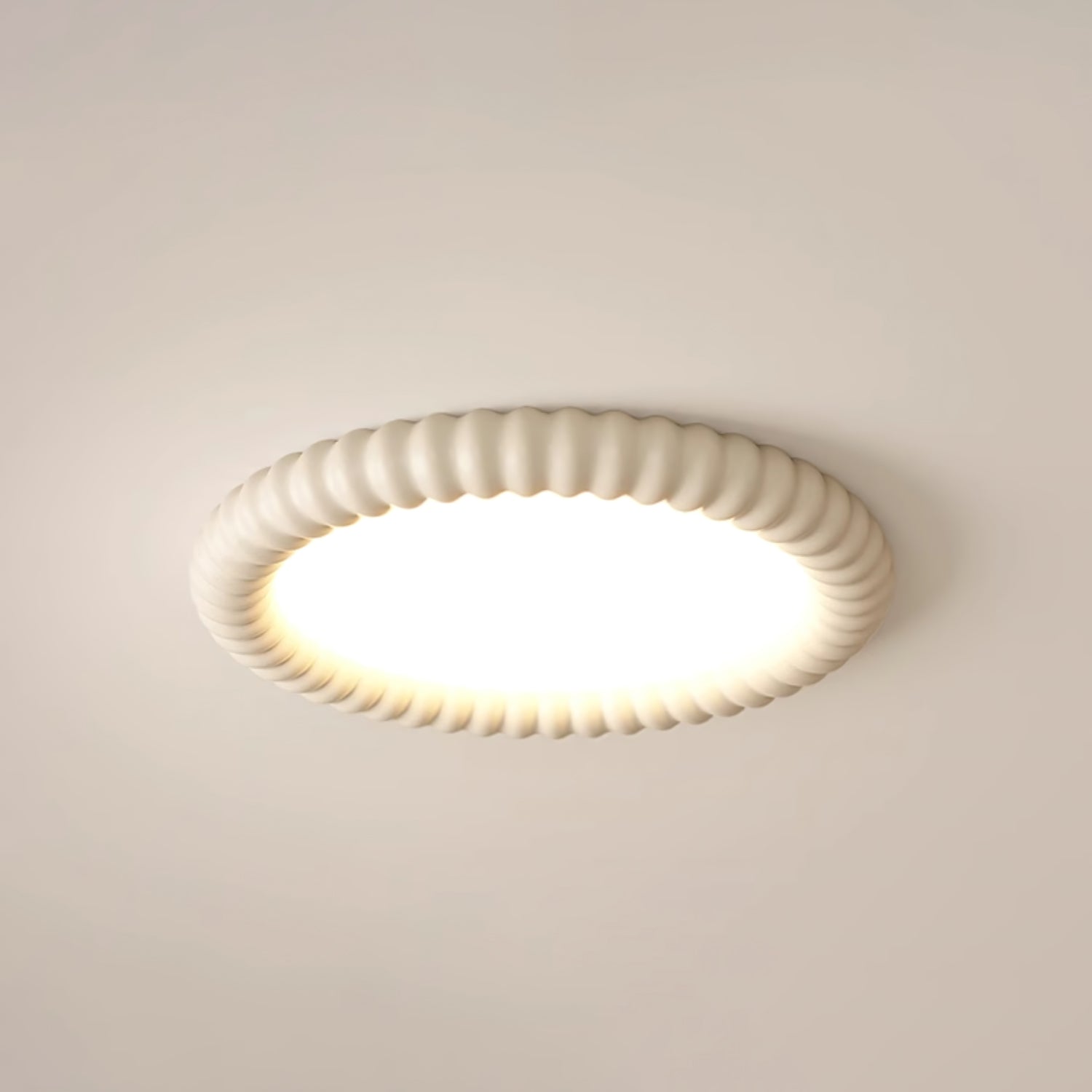 AeroLume Halo Ceiling Light Modern Round Fixture Soft Glow | Lersk