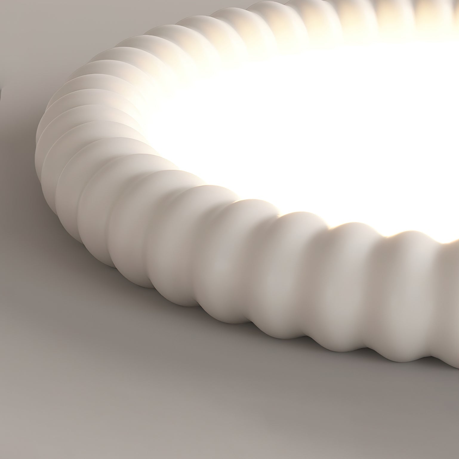 AeroLume Halo Ceiling Light Modern Round Fixture Soft Glow | Lersk