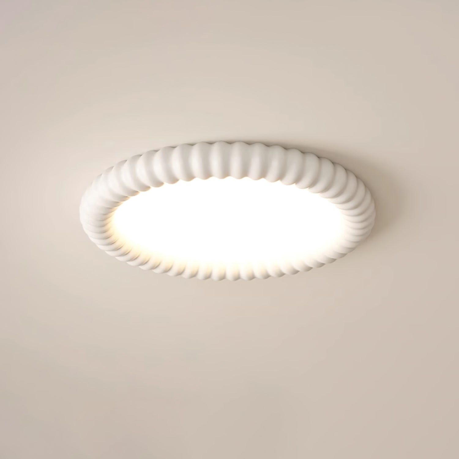 AeroLume Halo Ceiling Light Modern Round Fixture Soft Glow | Lersk