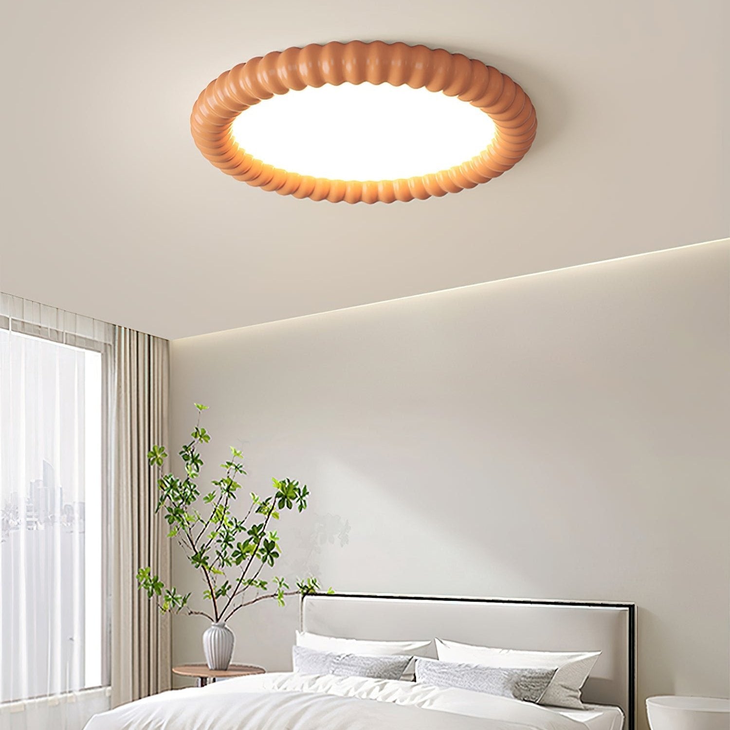 AeroLume Halo Ceiling Light Modern Round Fixture Soft Glow | Lersk