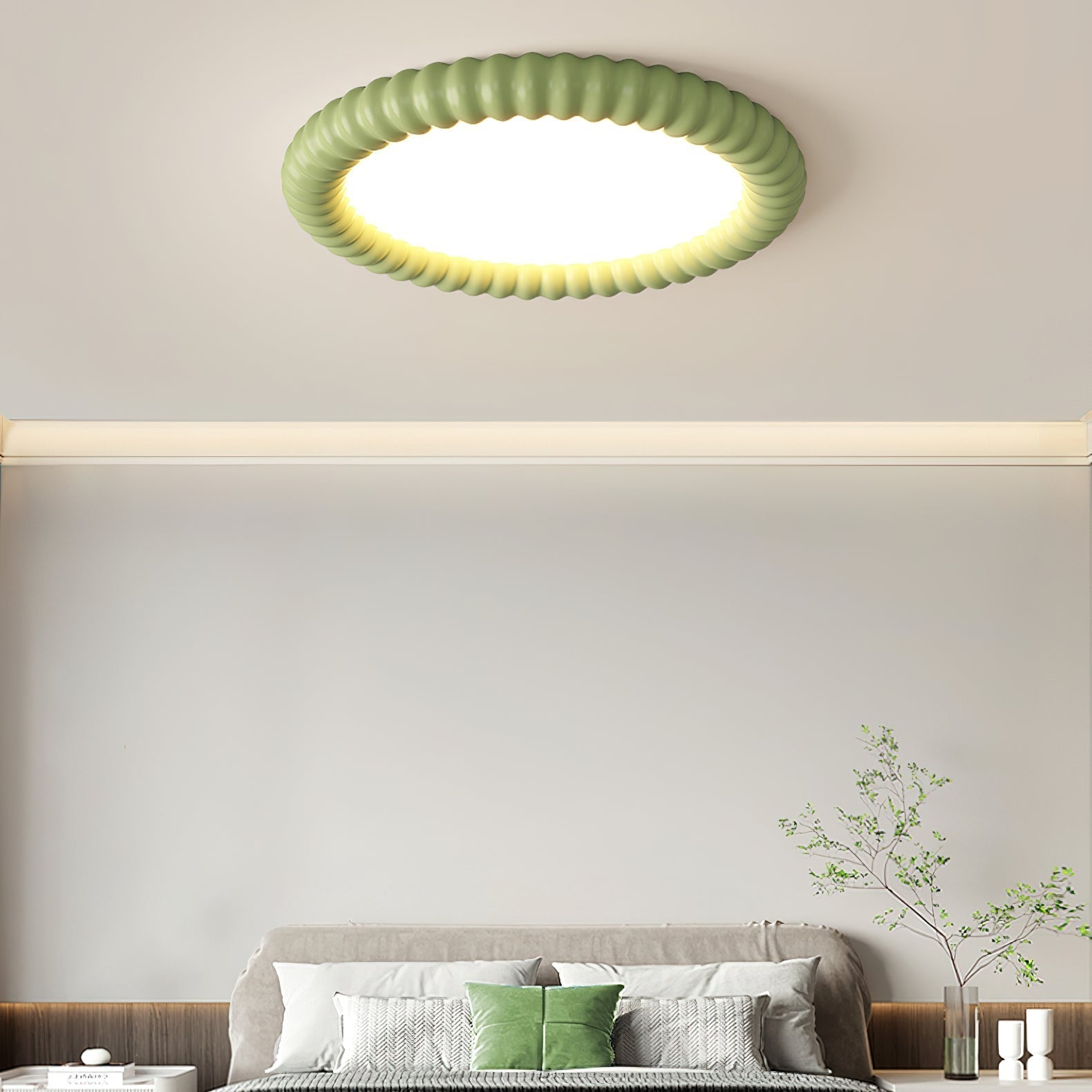 AeroLume Halo Ceiling Light Modern Round Fixture Soft Glow | Lersk