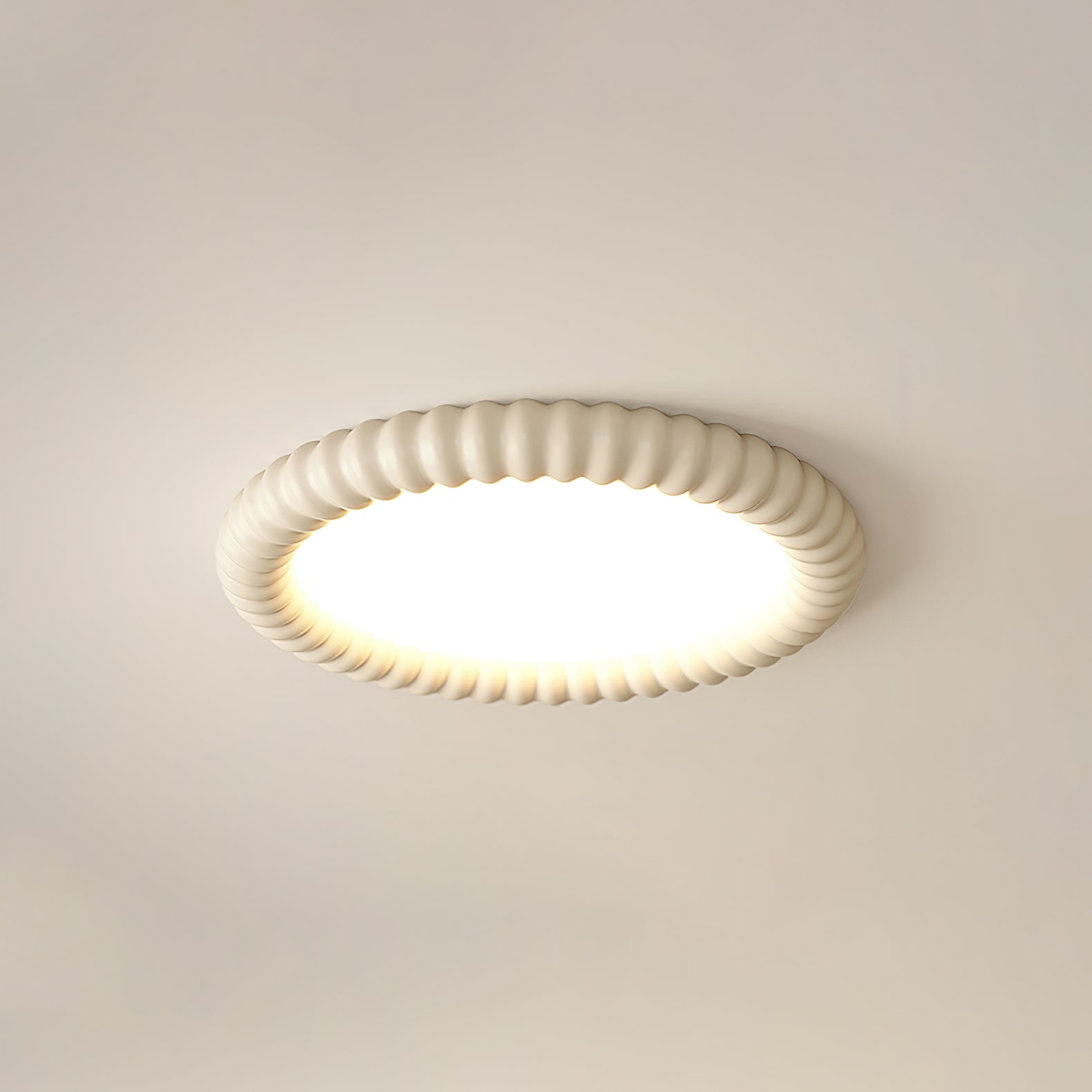 AeroLume Halo Ceiling Light Modern Round Fixture Soft Glow | Lersk