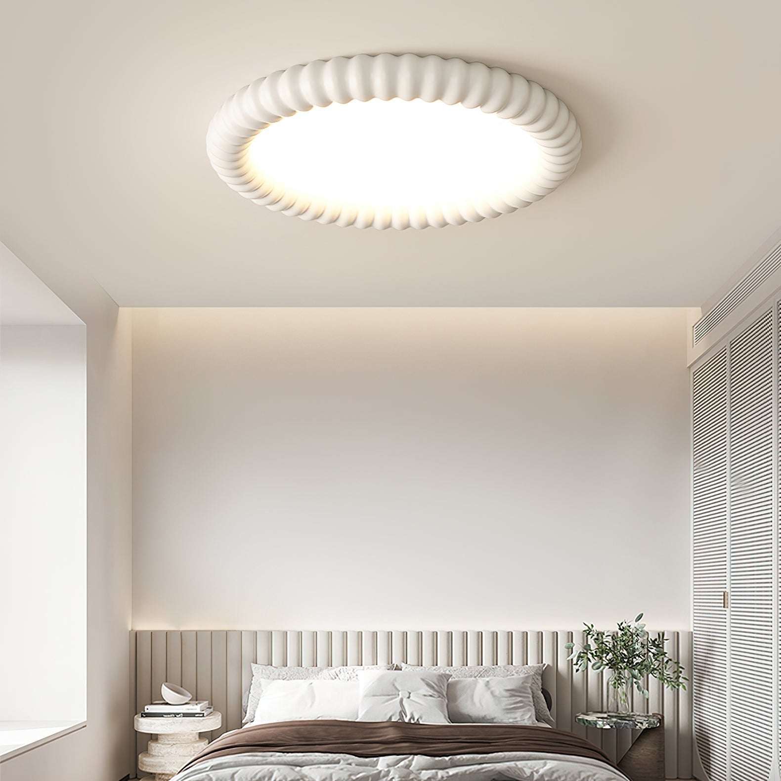 AeroLume Halo Ceiling Light Modern Round Fixture Soft Glow | Lersk