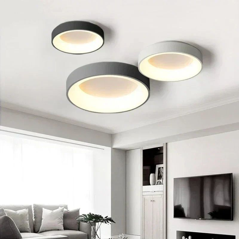 NovaLume Round Ceiling Light Modern Ambient Glow Fixture | Lersk