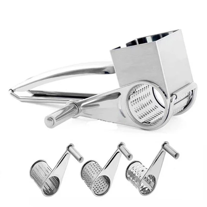 Cheesero drehbare Käsereibe mit austauschbaren Trommeln für Hobbyköche | Lersk