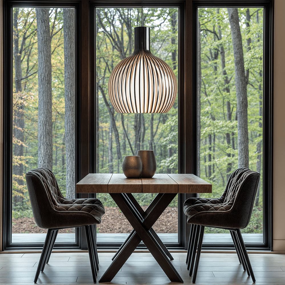 Lyrawood Bamboo Cage Pendant Light Adjustable for Kitchen | Lersk