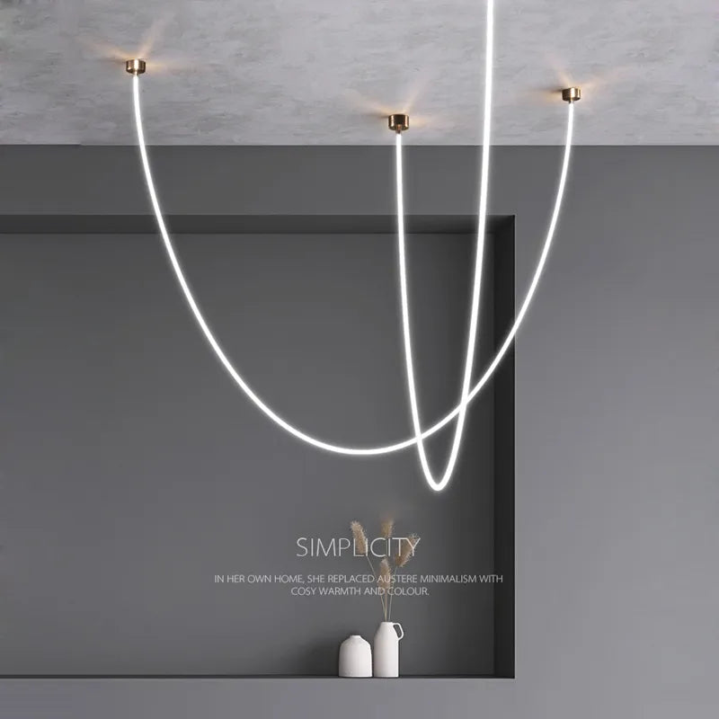 Lyra Dome LED postmoderní zlatá chromová elegantní stropní lampa | Lersk