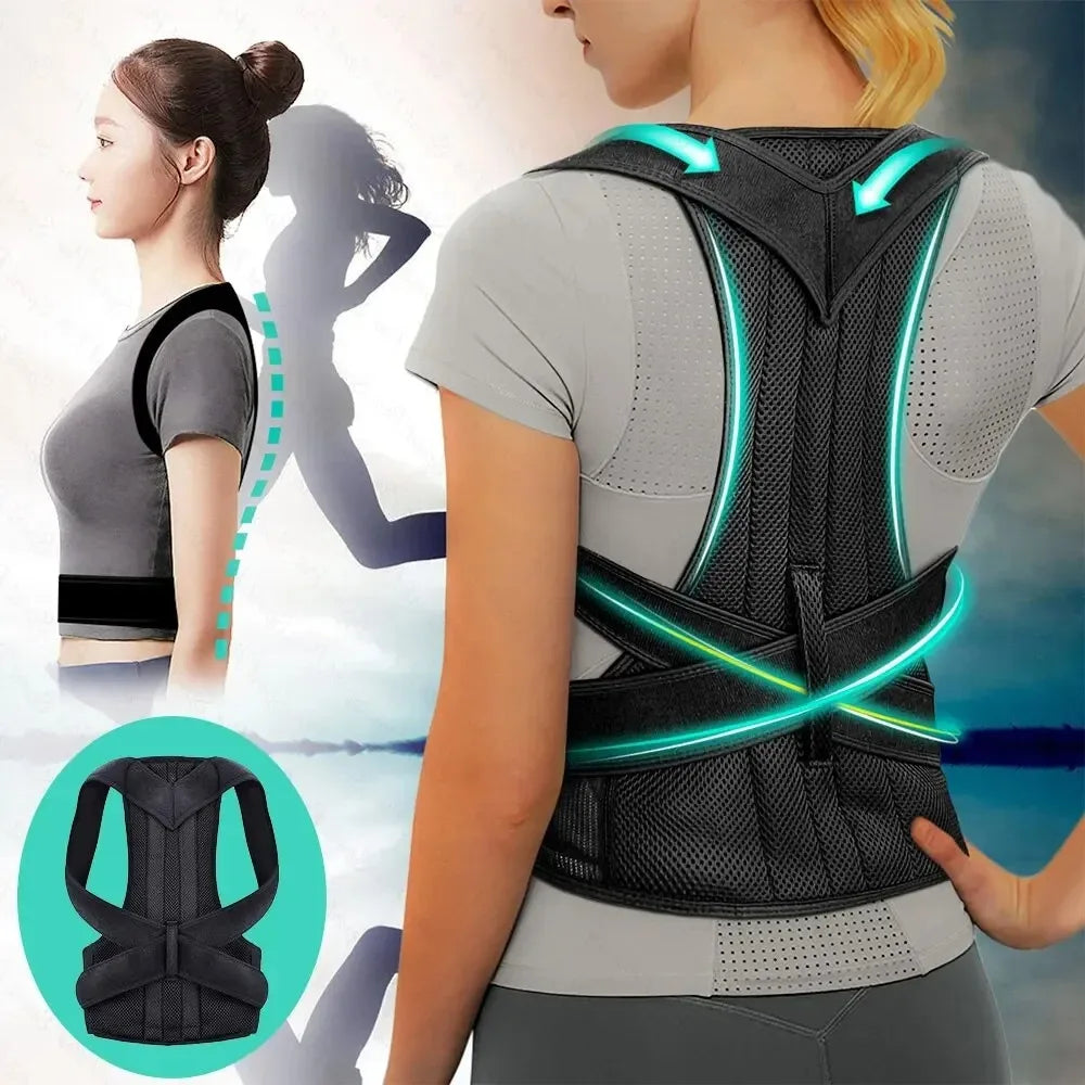 Breathable Adjustable Back Brace Posture Corrector For Lumbar Support Men Women Kids | Lersk