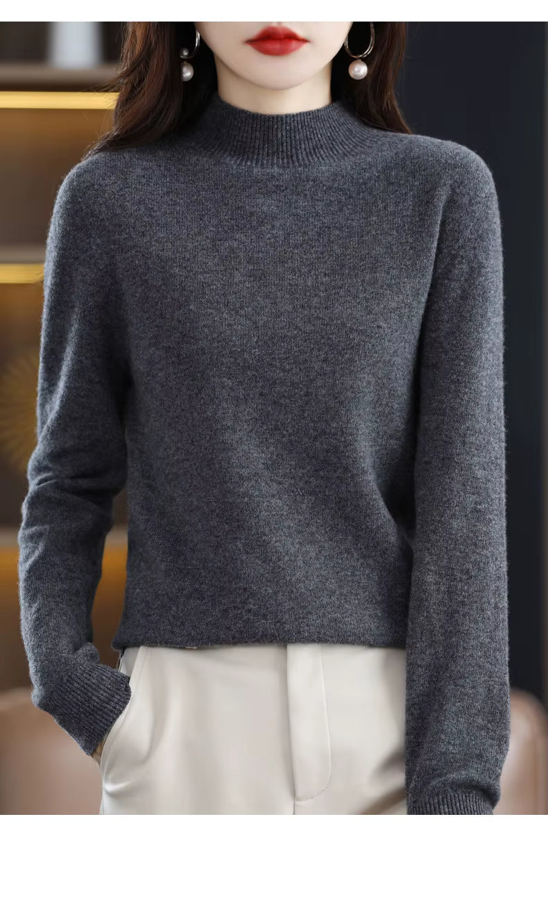 Maglione Donna Sarah in Lana Merino Vestibilità Slim Calore per Autunno e Inverno | Lersk