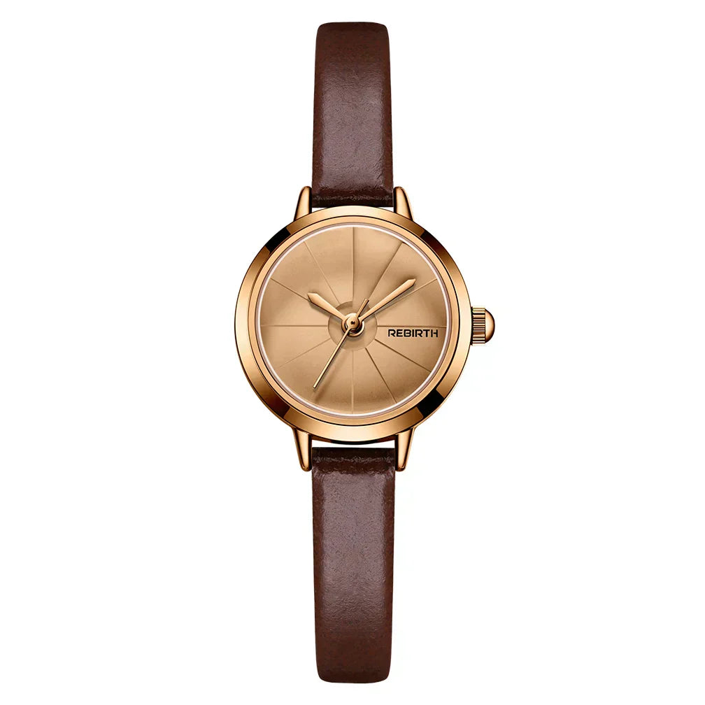 Vintage Mini Leather Timepiece for Women | Lersk