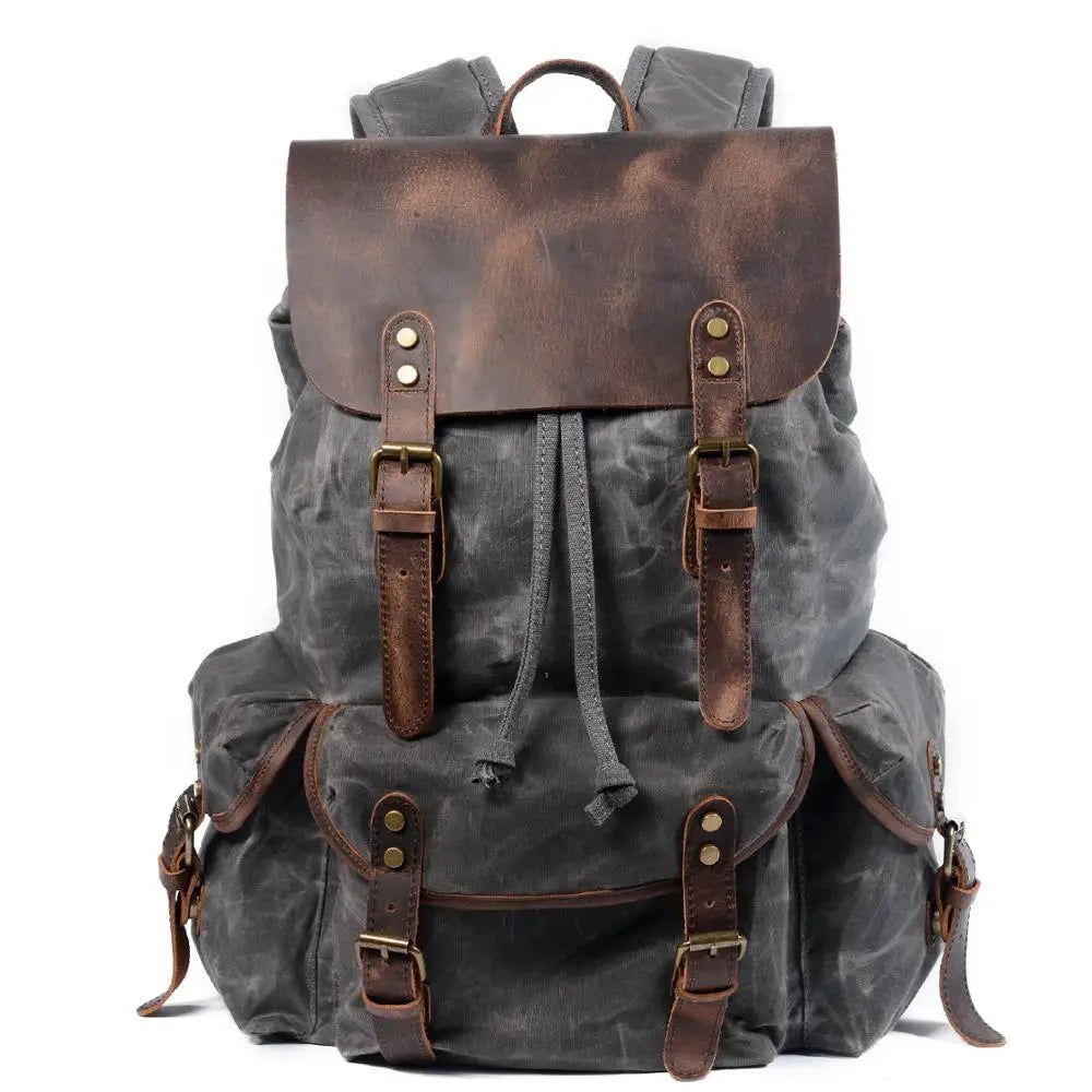Ridgeway Canvas & Leather Backpack | Lersk