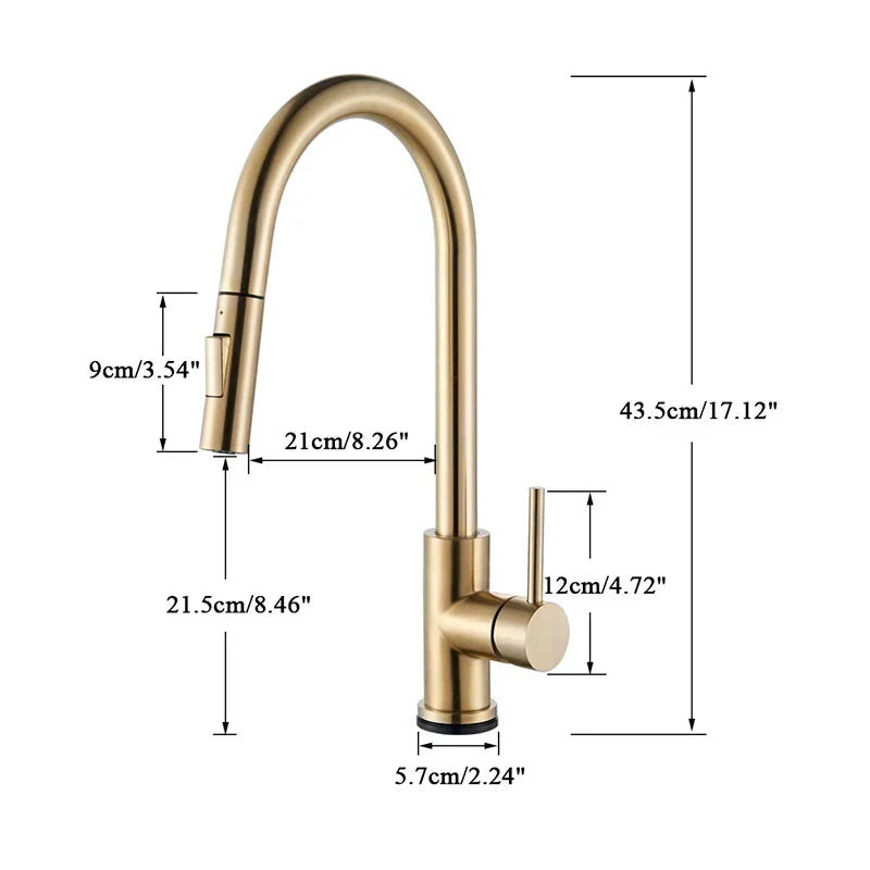 AeroFlow 360° Swivel Kitchen Faucet with Hot and Cold | Lersk
