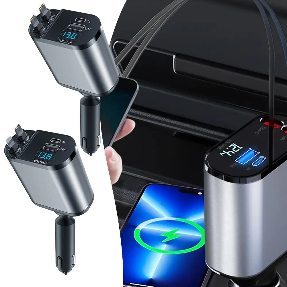 VoltFlux Car Charger for Multiple Devices Fast Charging | Lersk