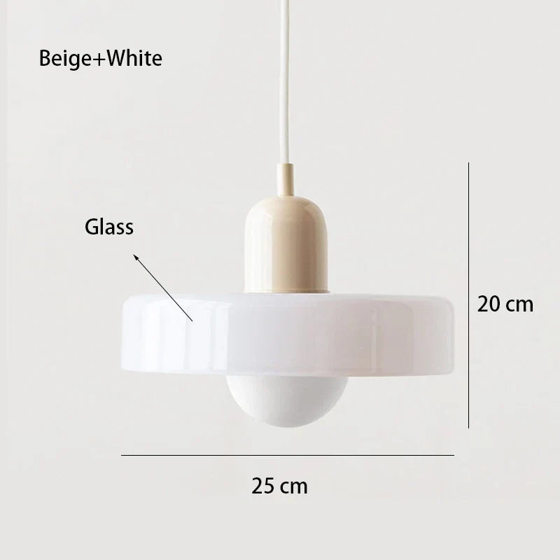 Nordic Retro Glass Chandelier Adjustable Height Dining Room | Lersk