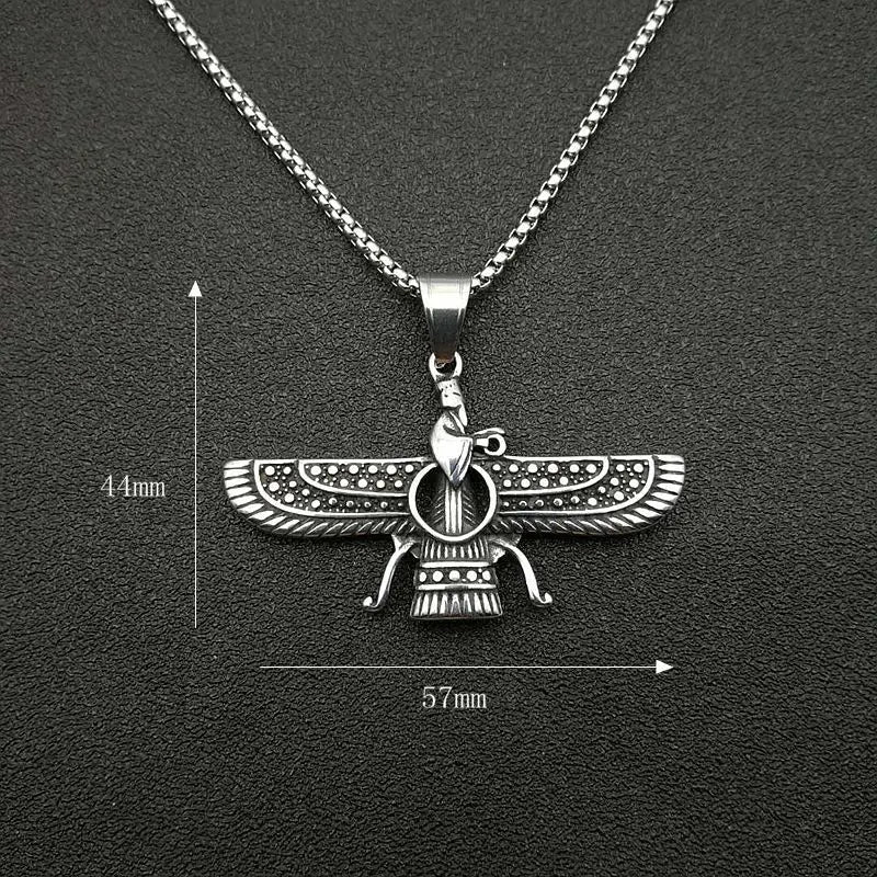 Zoroastrian Faravahar And Ahura Mazda Pendant Necklaces For Spiritual Heritage Jewelry Collection | Lersk