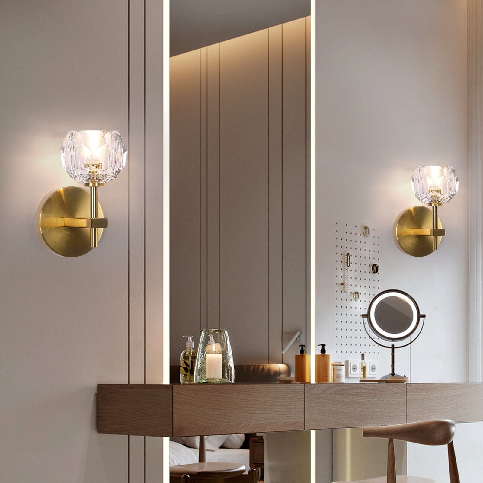 Lareine Crystal Wall Sconces | Lersk