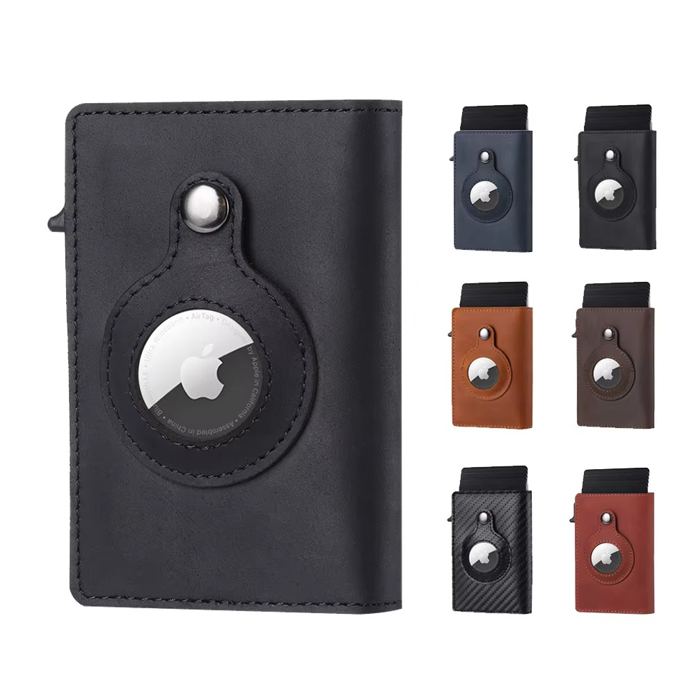Tag Wallet RFID-blockierende Lederbrieftasche mit schnellem Karten-Zugriff und AirTag-Fach von Tag Wallet | Lersk