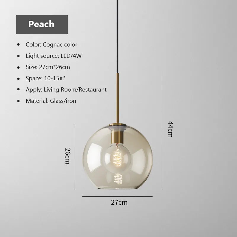 Arctix Glas-Hängeleuchte im industriellen LED-Luxusstil | Lersk