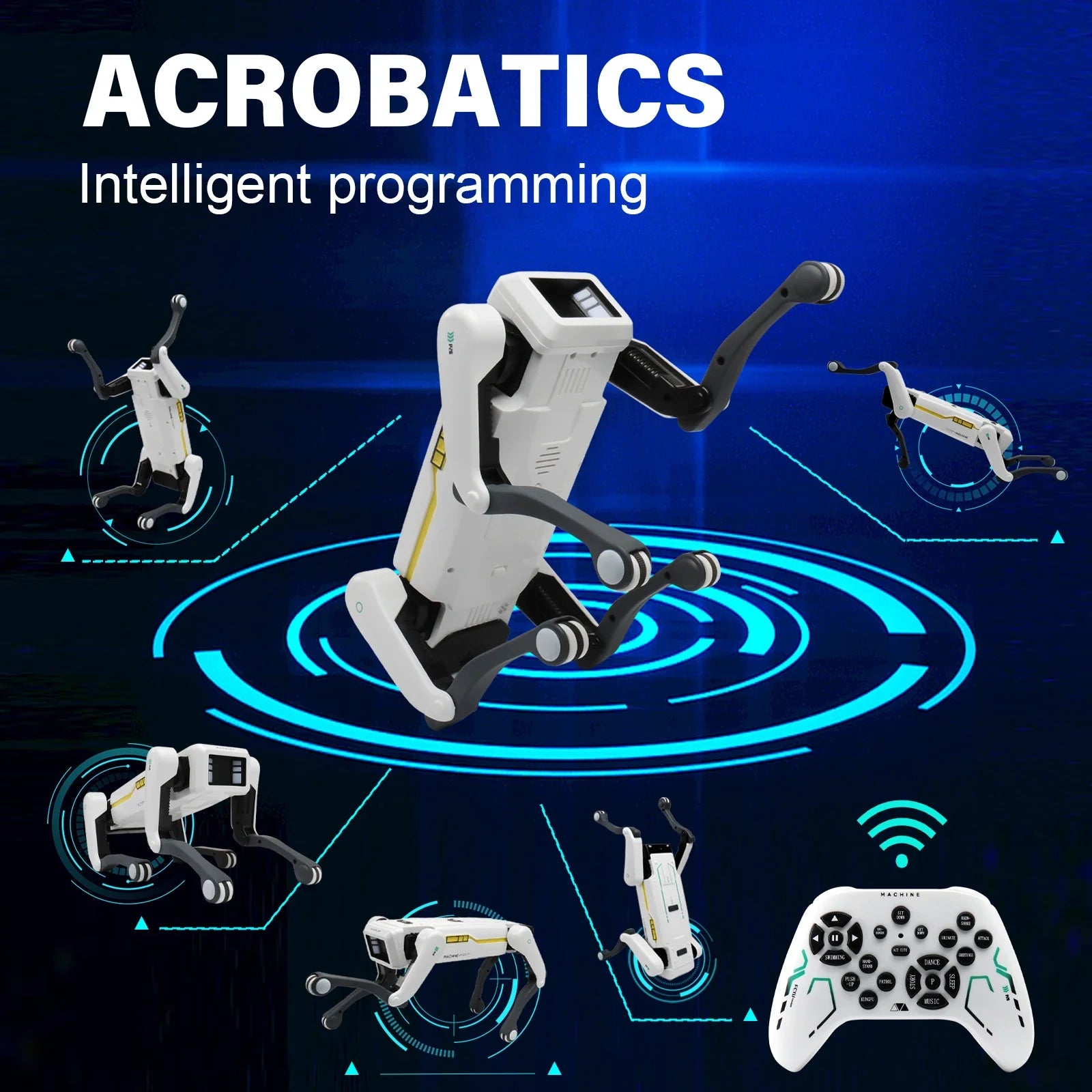 Perro Robot Programable con IA Inteligente – Control de Voz Interactivo y Remoto | Lersk