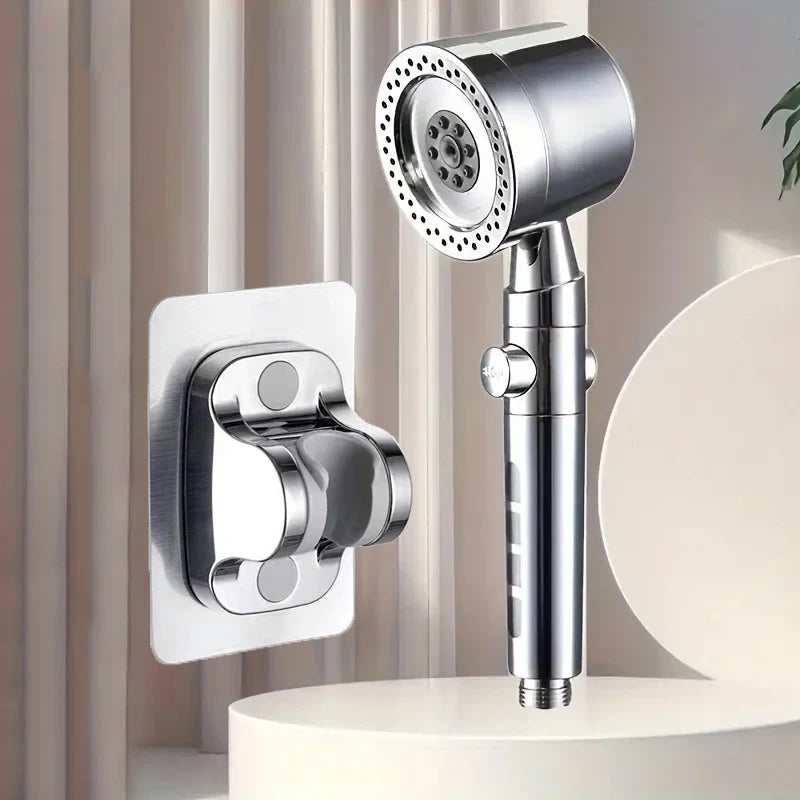 6-Mode Handheld Shower Head with Built-In Filter and One-Button Water Stop | Lersk