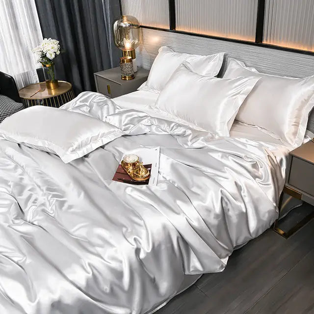 Velouria Satin Duvet Cover For Luxurious Sleep Comfort | Lersk