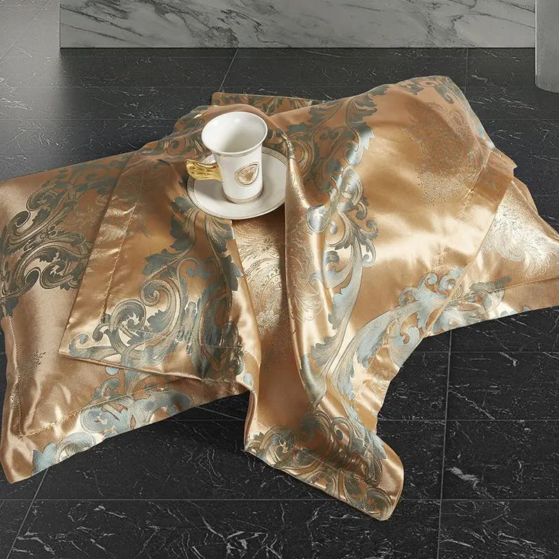 LunaCrest | Copripiumino Jacquard Confortevole | Lersk