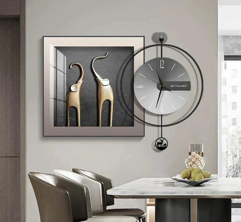 Luma Prism Wall Clock For Living Room, Silent Movement | Lersk