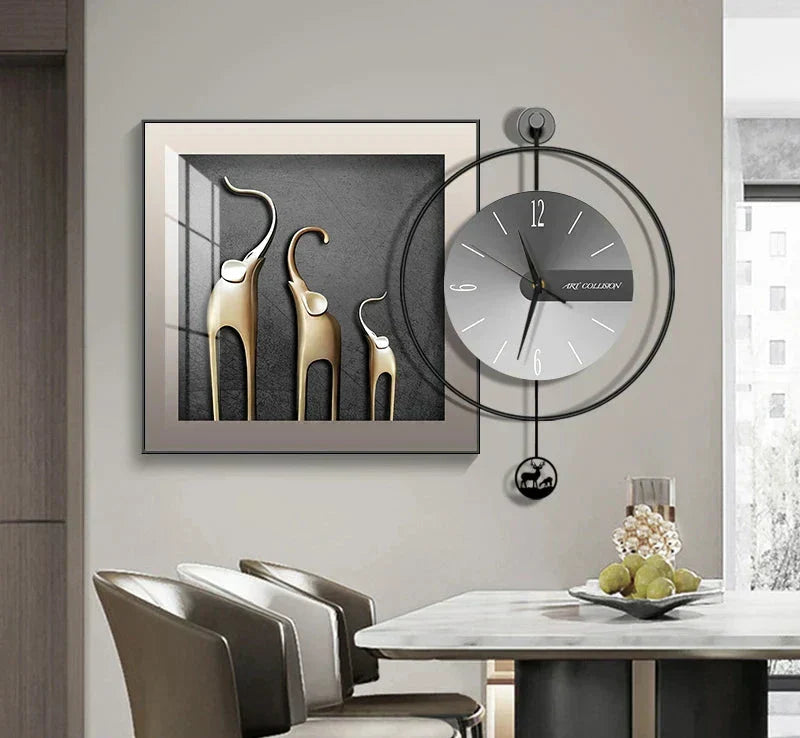 Luma Prism Wall Clock For Living Room, Silent Movement | Lersk