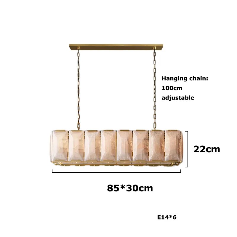 Dimmbare LED-Kronleuchter mit E14-Glühbirnen im Retro-Amerikanischer Stil | Lersk
