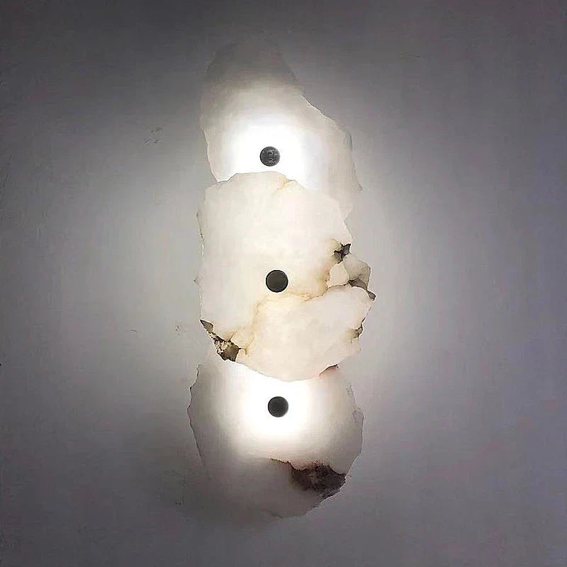 Aurora Marble LED Wall Sconce With Copper Accents Elegant | Lersk