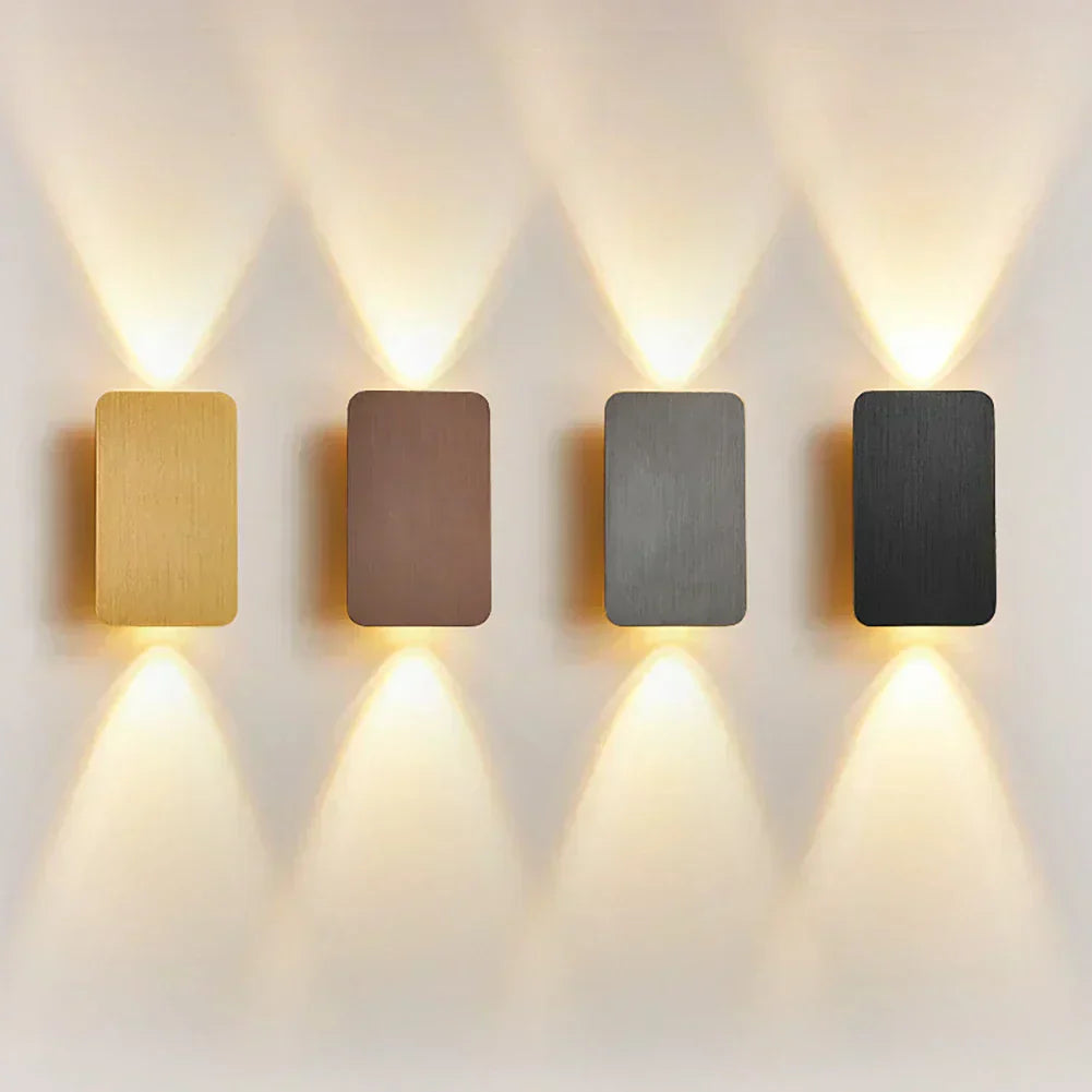 NovaLine Dual Head LED Sconce Up Down Wall Light in Black | Lersk