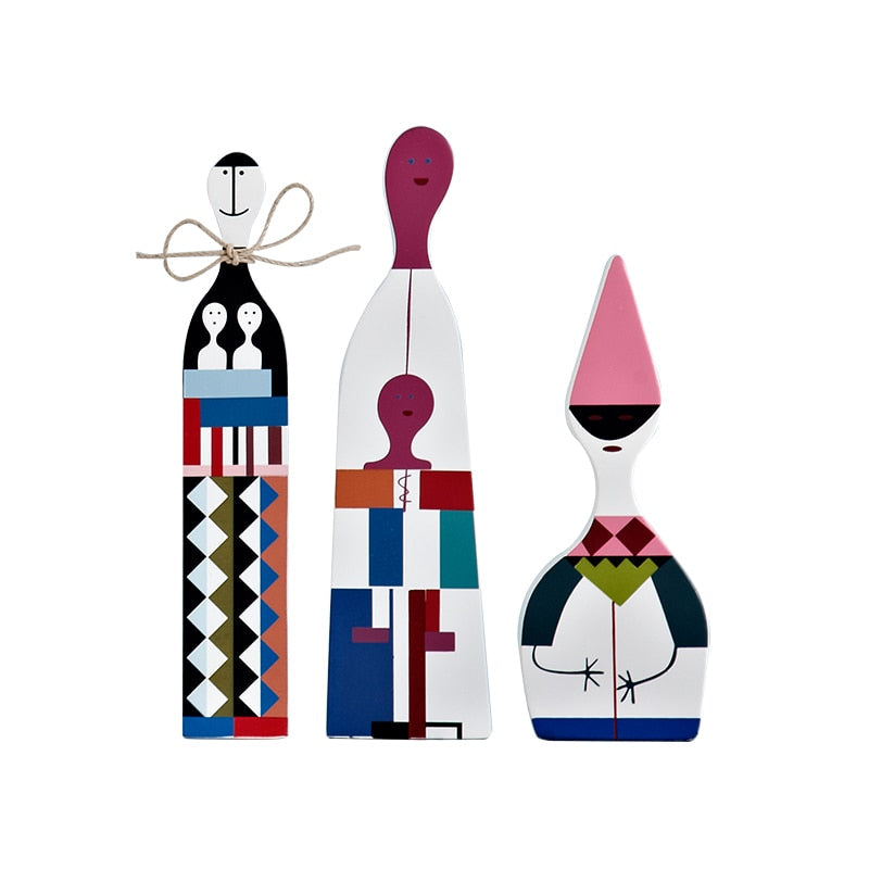 Figure in legno artigianali eleganti per esposizione domestica e collezione di decorazioni stagionali festive | Lersk