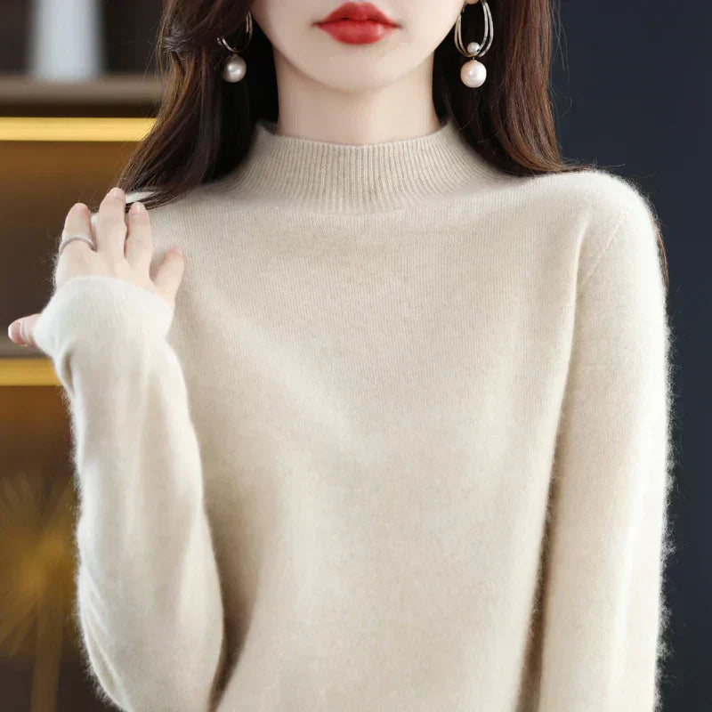 LioraWeave Women's Slim Merino Wool Cozy Knit Sweater - 100% wool | Lersk