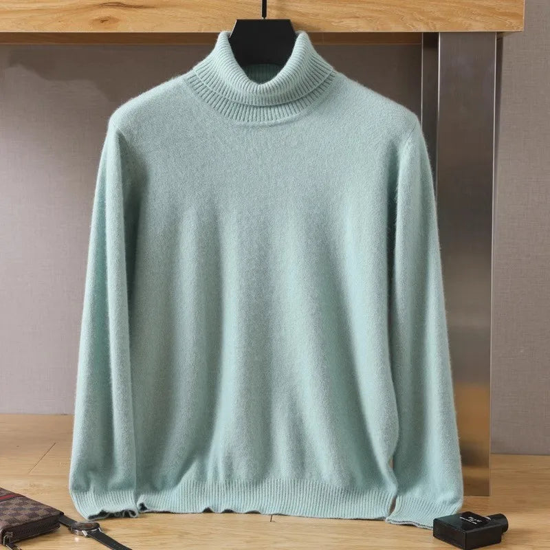Aureo Japanisch gestrickter Kaschmirpullover für Herren 100% Kaschmir