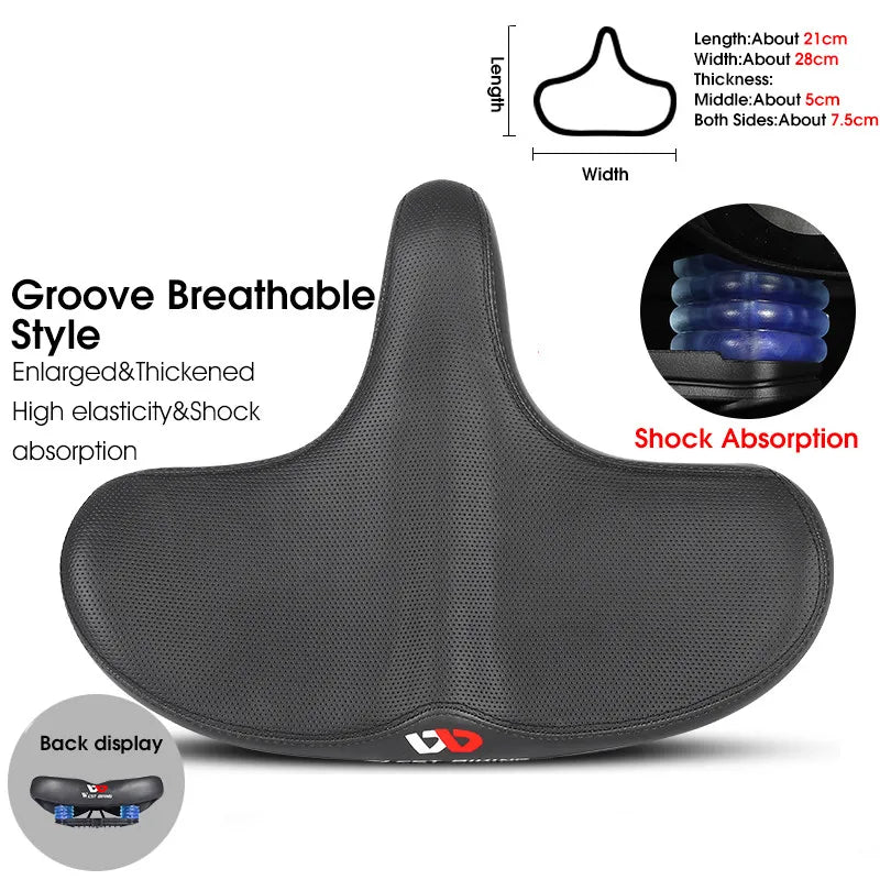 SummitRide Wide Ergonomic Saddle for MTB and City Bikes | Lersk
