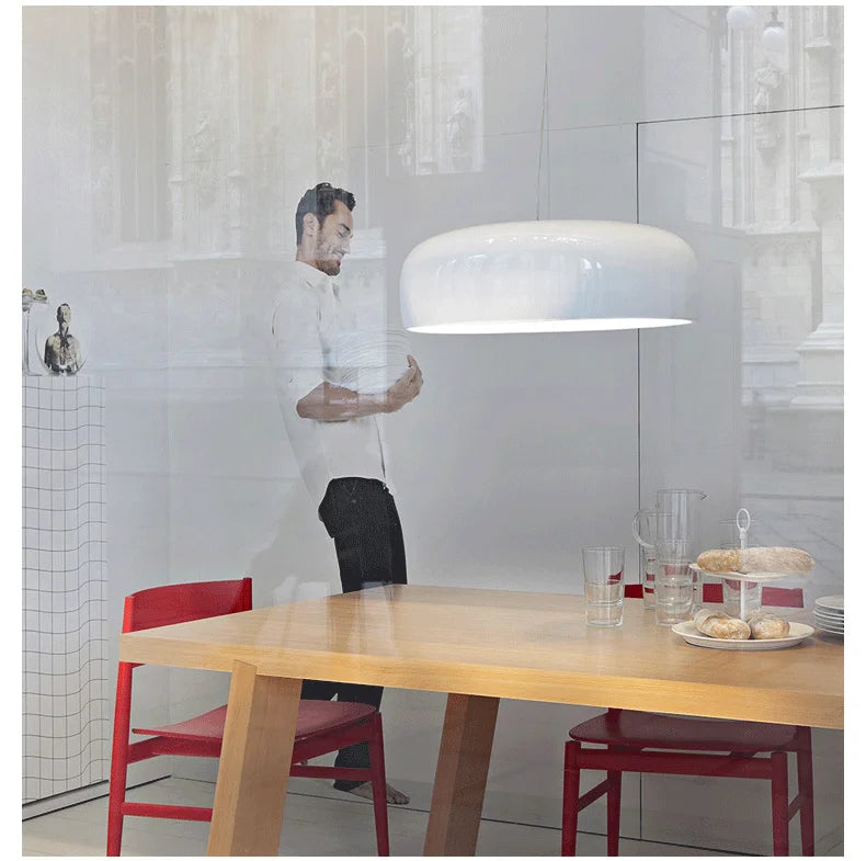 FjordLume Nordic Round Pendant Light Metal and Acrylic | Lersk