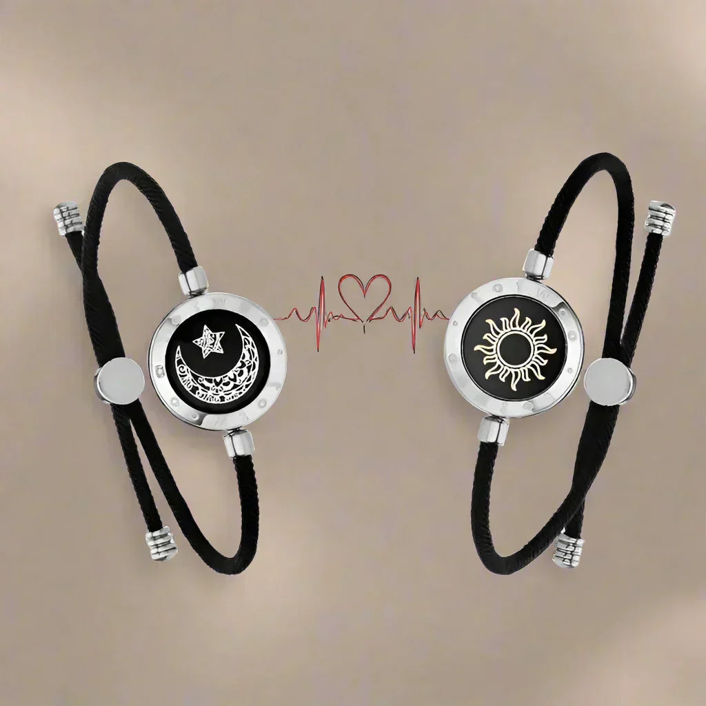 AuroraBond Duo Bracelets Long-Distance Lovers Touch Light Up And Vibrate